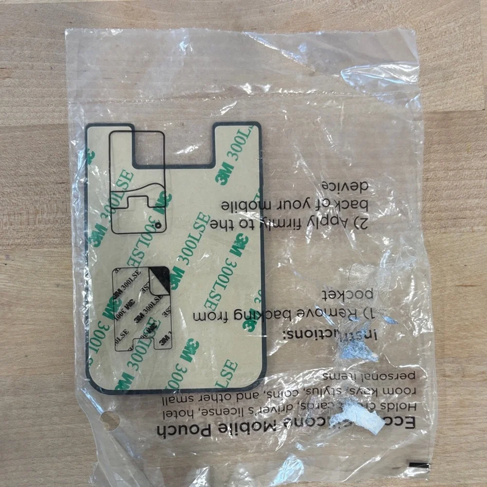 Black Phone Card Holder